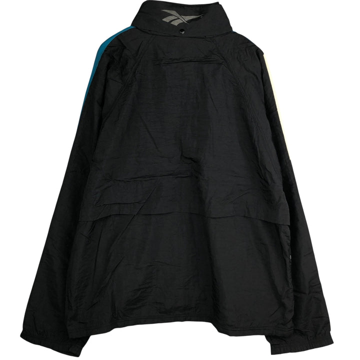 90'S Reebok nylon jacket, men's XL size, vintage Nylon black type Vintage Second Hand