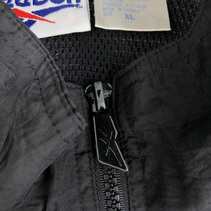 90'S Reebok nylon jacket, men's XL size, vintage Nylon black type Vintage Second Hand