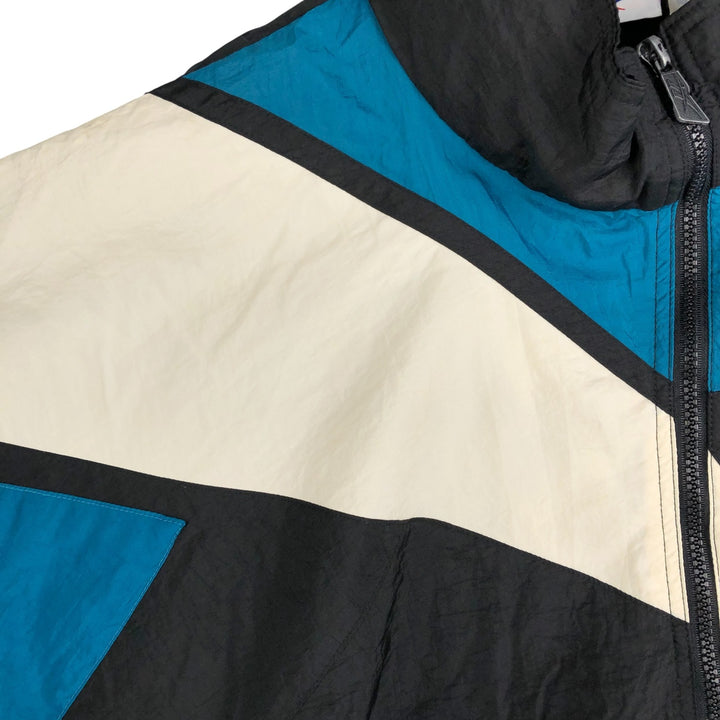 90'S Reebok nylon jacket, men's XL size, vintage Nylon black type Vintage Second Hand