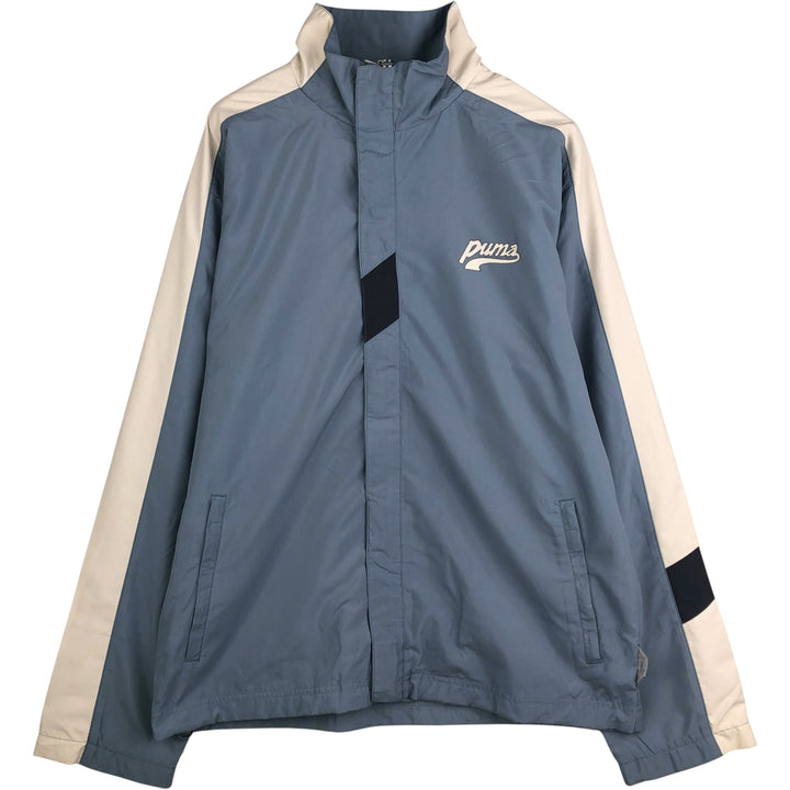 Vintage 90s-00'S Puma windbreaker, men's size M polyester Blue type light blue Vintage Second Hand