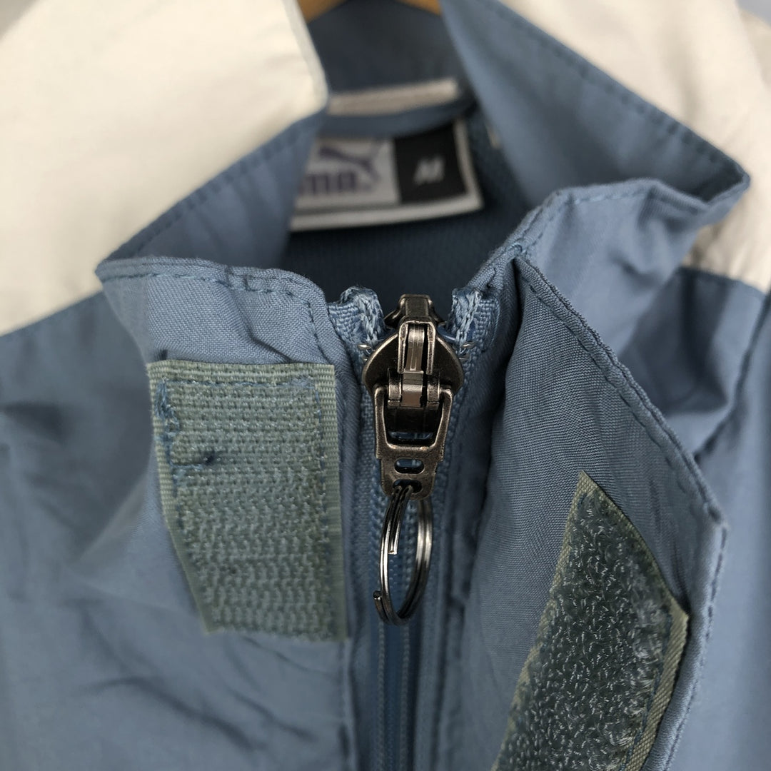 Vintage 90s-00'S Puma windbreaker, men's size M polyester Blue type light blue Vintage Second Hand