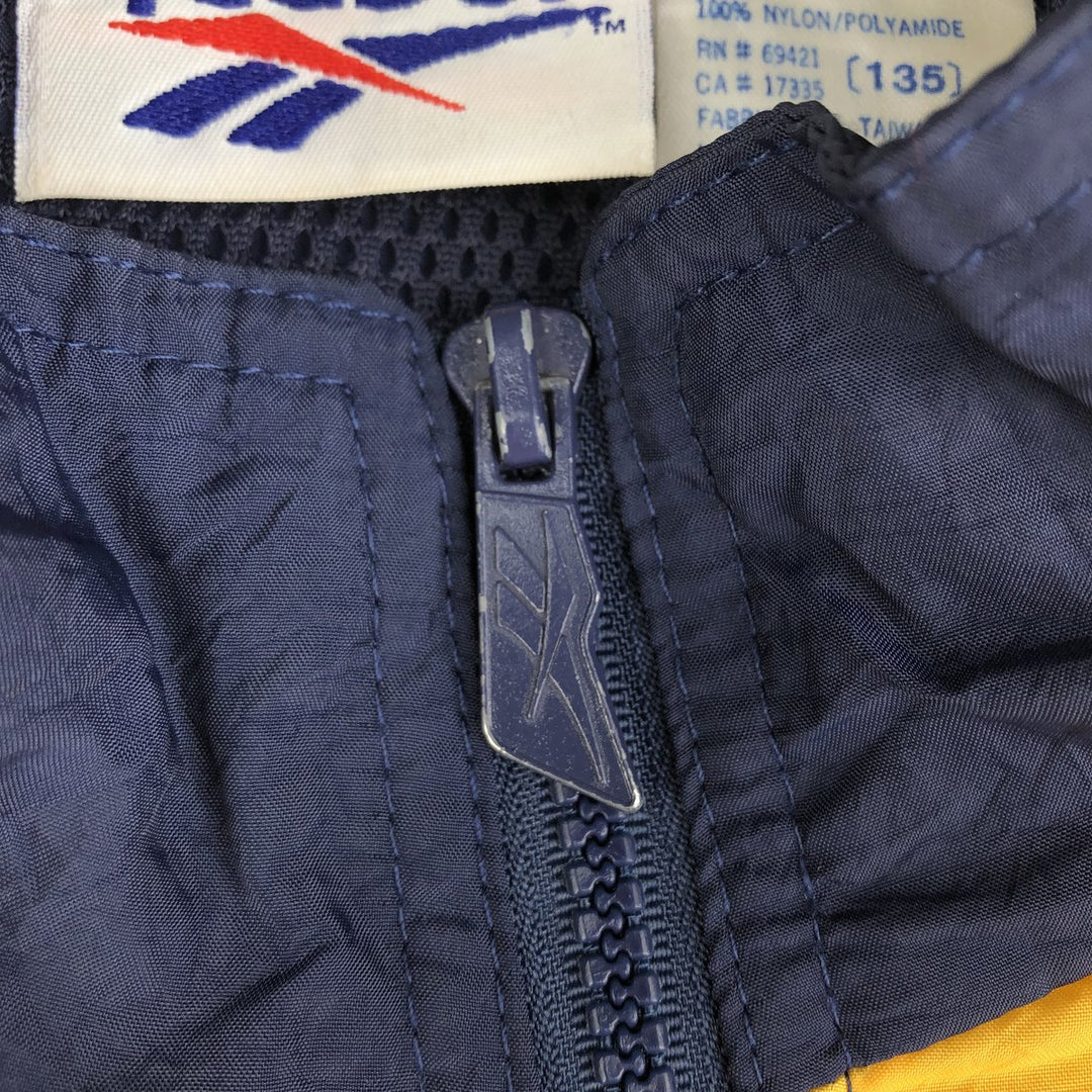 90'S Reebok nylon jacket, men's size L, vintage Nylon navy blue type Vintage Second Hand