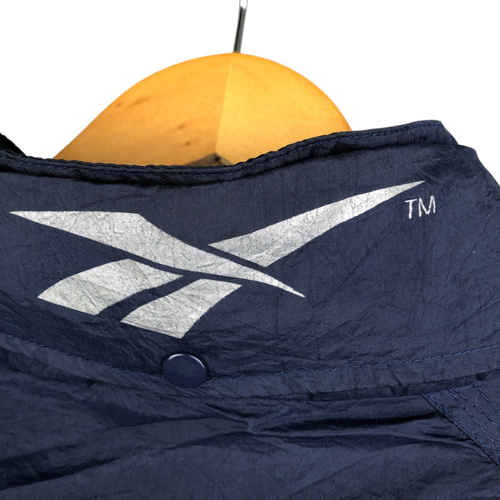 90'S Reebok nylon jacket, men's size L, vintage Nylon navy blue type Vintage Second Hand