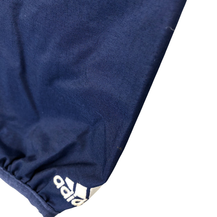 Adidas nylon hoodie, size L, men's Nylon navy blue type Vintage Second Hand
