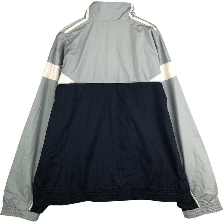 00'S adidas windbreaker, men's size L polyester navy blue type Vintage Second Hand