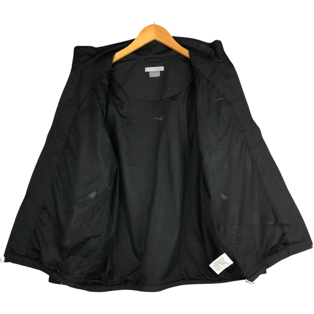 00'S Nike Windbreaker Men's M size polyester black type Vintage Second Hand