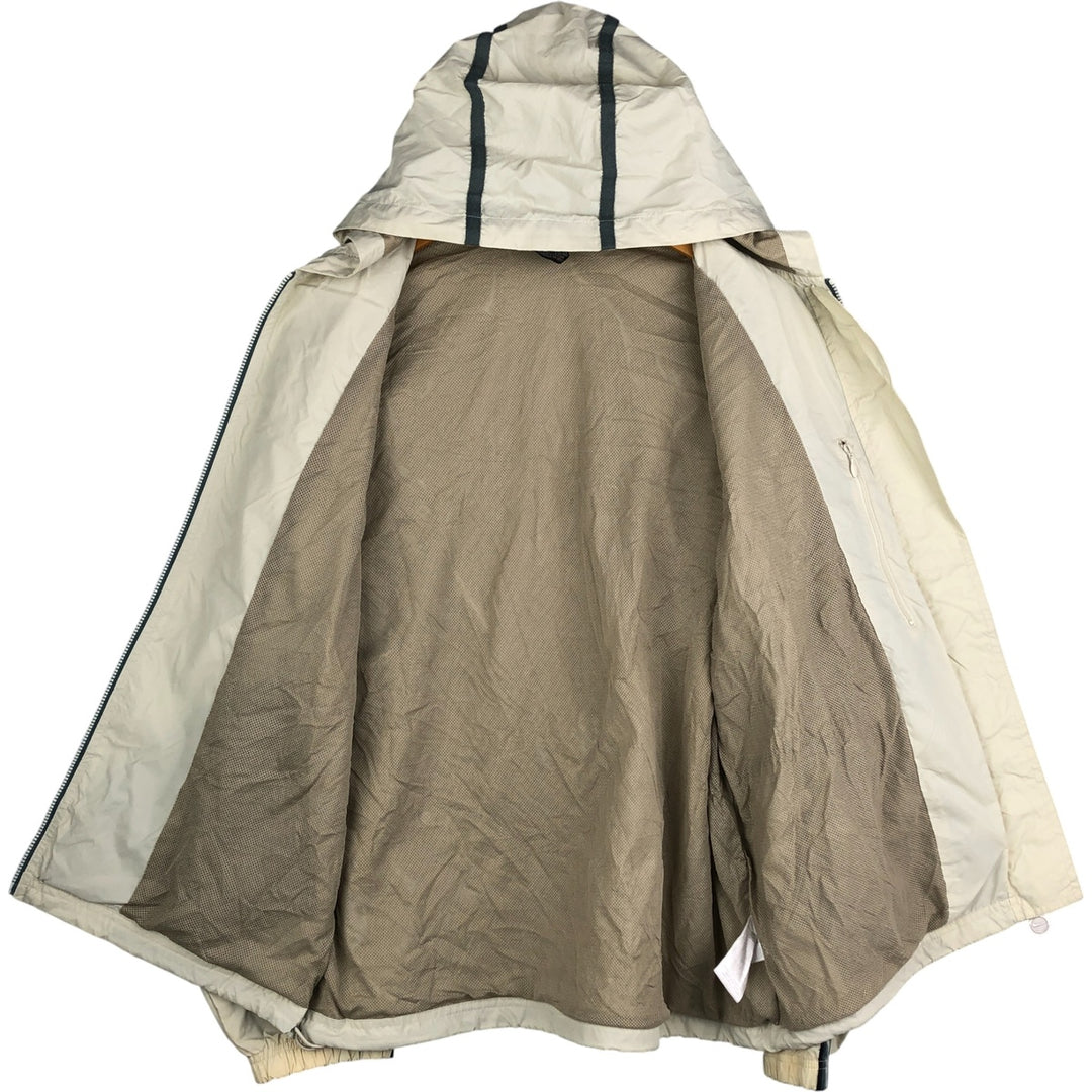 2000'S Nike Nylon Parka, Men's Size Medium Nylon pale white type Vintage Second Hand