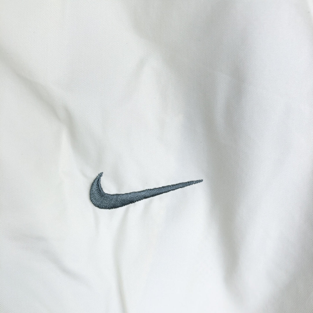 2000'S Nike Nylon Parka, Men's Size Medium Nylon pale white type Vintage Second Hand