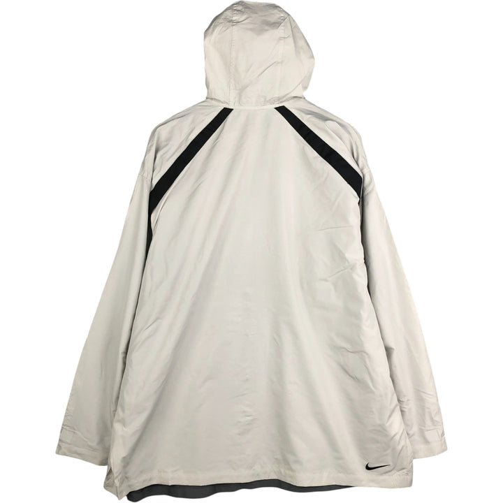 2000'S Nike Hooded Windbreaker, Men's XL polyester gray type Vintage Second Hand