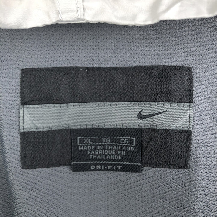 2000'S Nike Hooded Windbreaker, Men's XL polyester gray type Vintage Second Hand