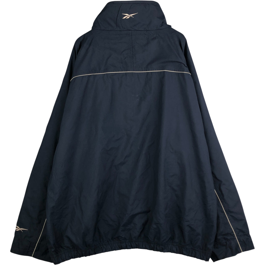 Reebok Windbreaker Men's Size L polyester navy blue type Vintage Second Hand