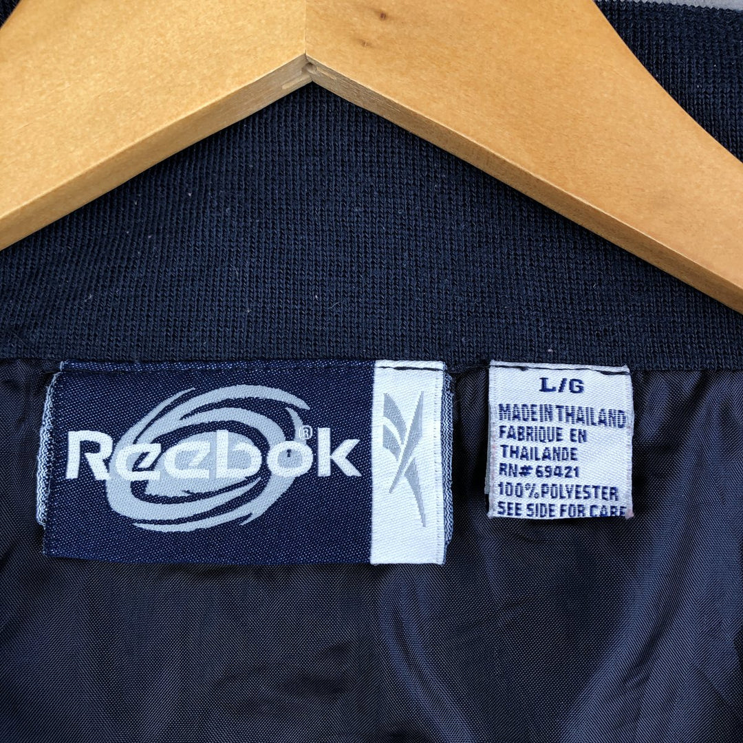 Reebok Windbreaker Men's Size L polyester navy blue type Vintage Second Hand