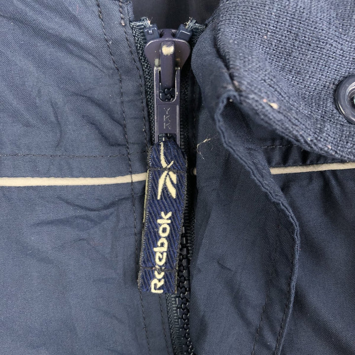 Reebok Windbreaker Men's Size L polyester navy blue type Vintage Second Hand