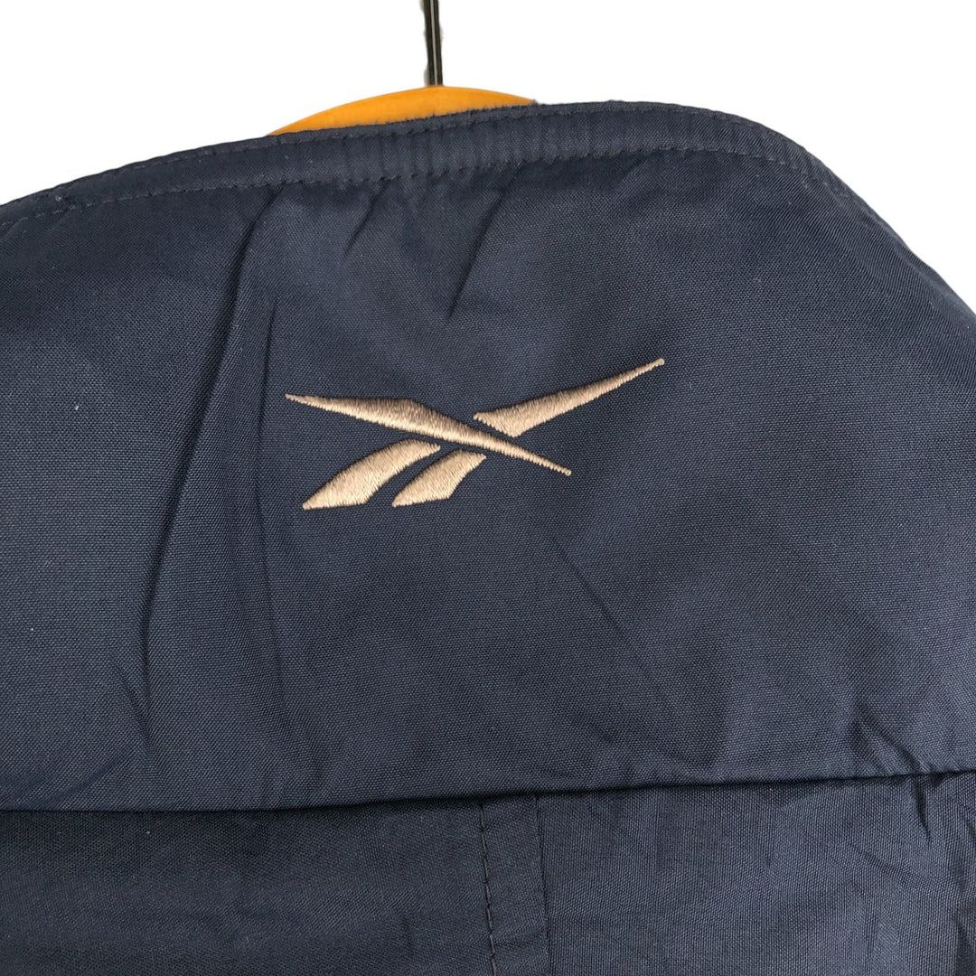 Reebok Windbreaker Men's Size L polyester navy blue type Vintage Second Hand