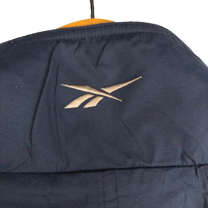 Reebok Windbreaker Men's Size L polyester navy blue type Vintage Second Hand