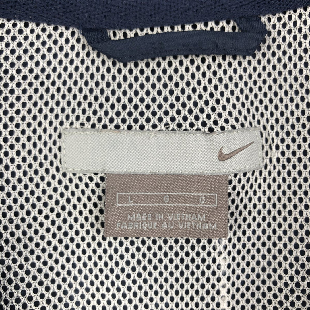 2000'S Nike Half-Zip Warm-Up Pullover, Men's Size L polyester navy blue type Vintage Second Hand