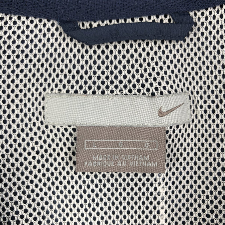 2000'S Nike Half-Zip Warm-Up Pullover, Men's Size L polyester navy blue type Vintage Second Hand