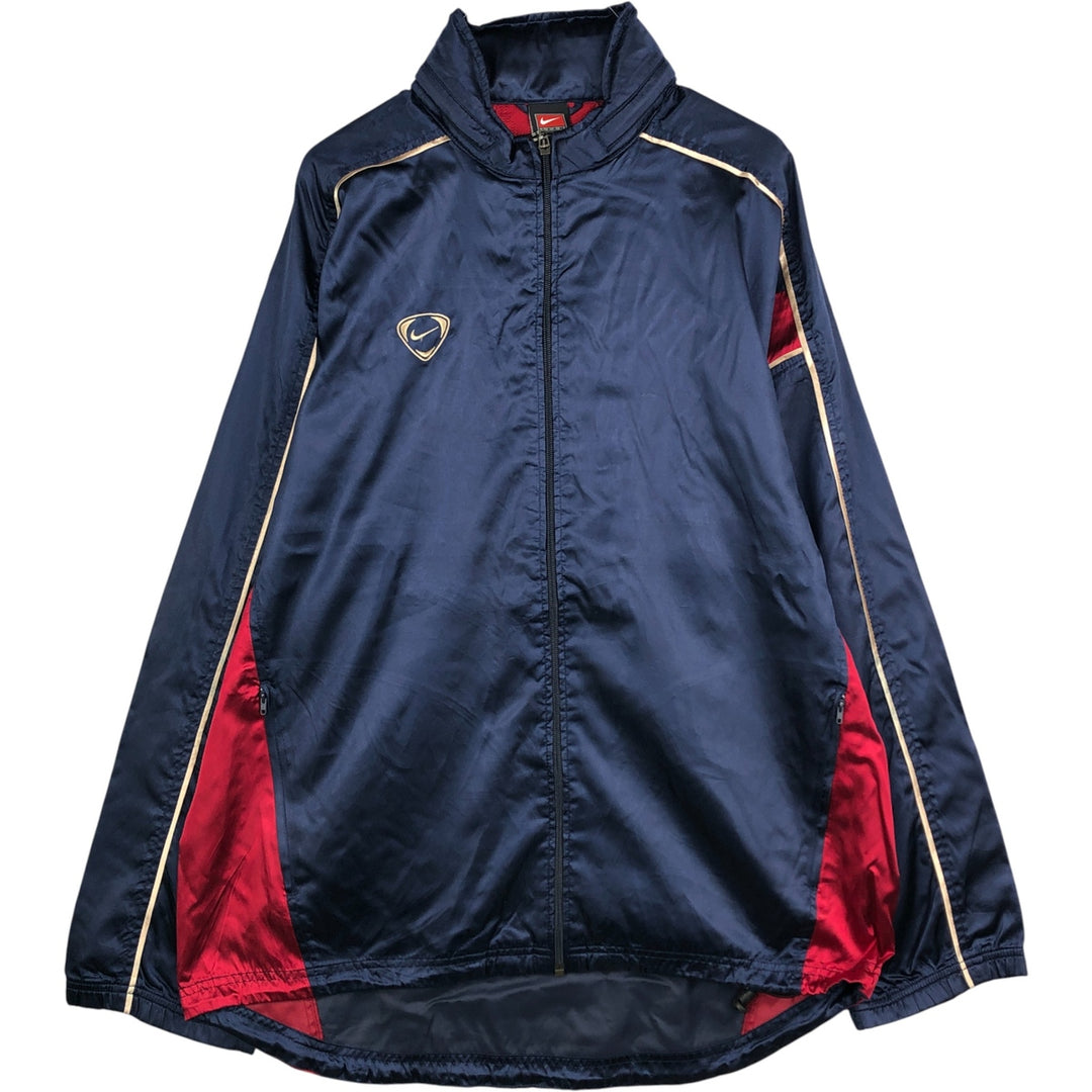 2000'S Nike Team Nylon Jacket, Men's Size L Nylon navy blue type Vintage Second Hand