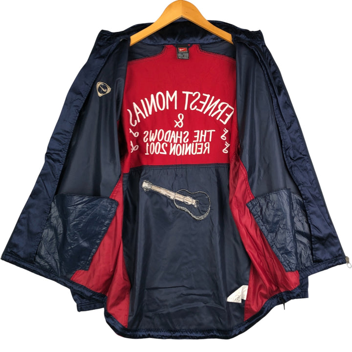 2000'S Nike Team Nylon Jacket, Men's Size L Nylon navy blue type Vintage Second Hand