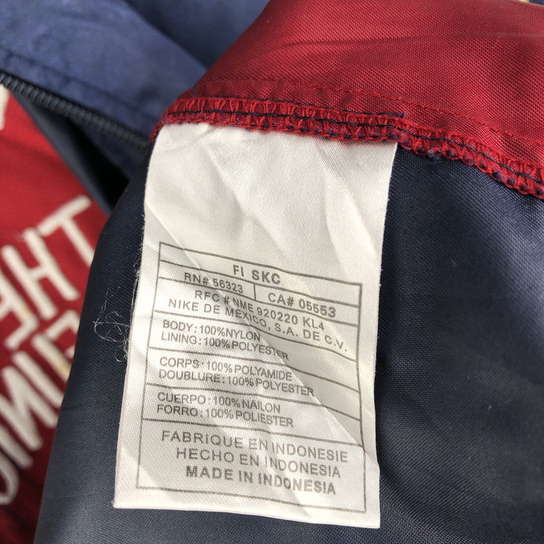 2000'S Nike Team Nylon Jacket, Men's Size L Nylon navy blue type Vintage Second Hand