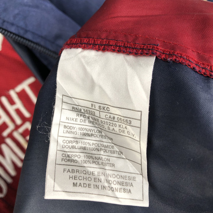 2000'S Nike Team Nylon Jacket, Men's Size L Nylon navy blue type Vintage Second Hand