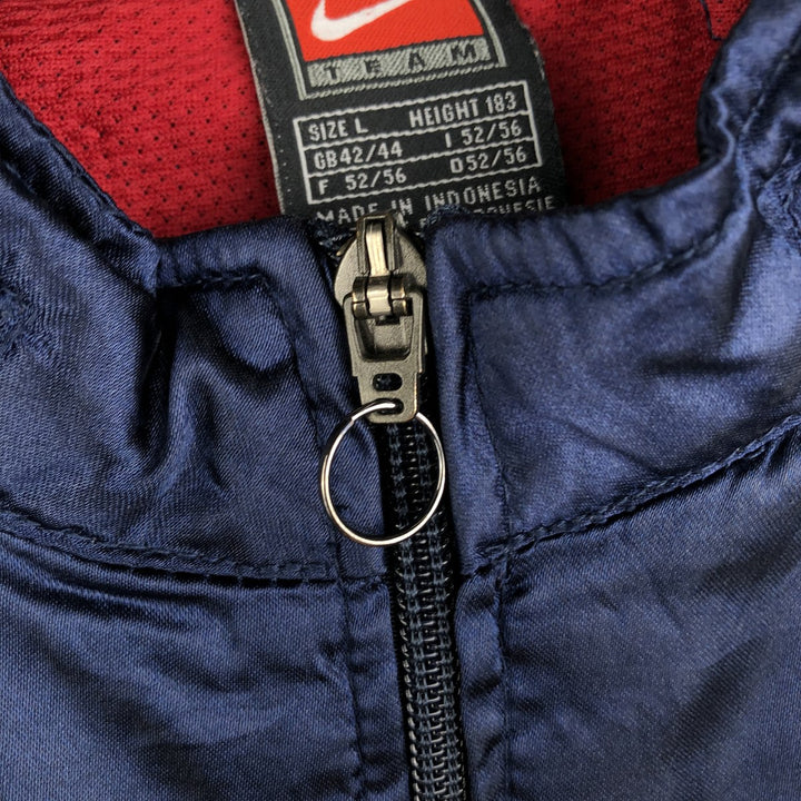 2000'S Nike Team Nylon Jacket, Men's Size L Nylon navy blue type Vintage Second Hand