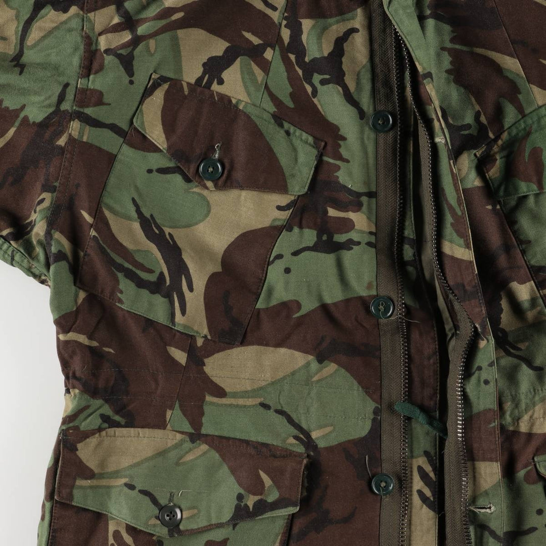 US Military SMOCK COMBAT Camouflage Pattern Woodland Camo Military Combat Jacket, Made in USA, Size 3, Men's L unclear Khaki type Vintage Second Hand