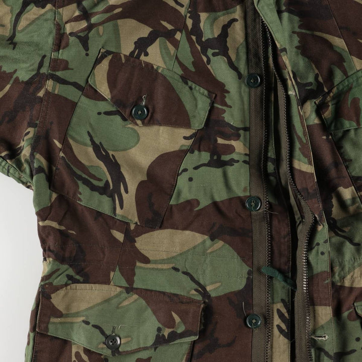 US Military SMOCK COMBAT Camouflage Pattern Woodland Camo Military Combat Jacket, Made in USA, Size 3, Men's L unclear Khaki type Vintage Second Hand