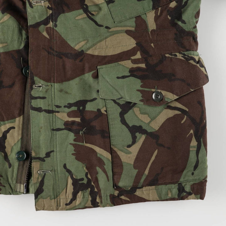 US Military SMOCK COMBAT Camouflage Pattern Woodland Camo Military Combat Jacket, Made in USA, Size 3, Men's L unclear Khaki type Vintage Second Hand