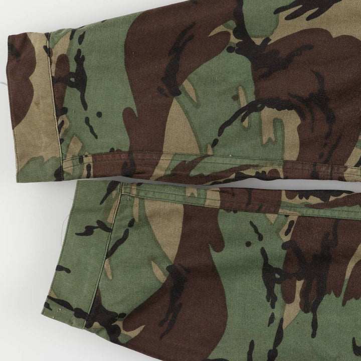 US Military SMOCK COMBAT Camouflage Pattern Woodland Camo Military Combat Jacket, Made in USA, Size 3, Men's L unclear Khaki type Vintage Second Hand