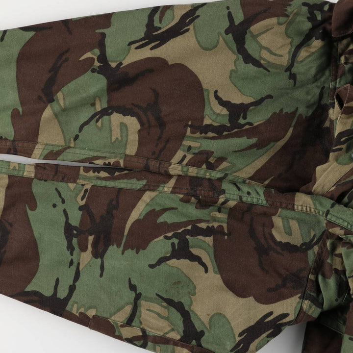 US Military SMOCK COMBAT Camouflage Pattern Woodland Camo Military Combat Jacket, Made in USA, Size 3, Men's L unclear Khaki type Vintage Second Hand