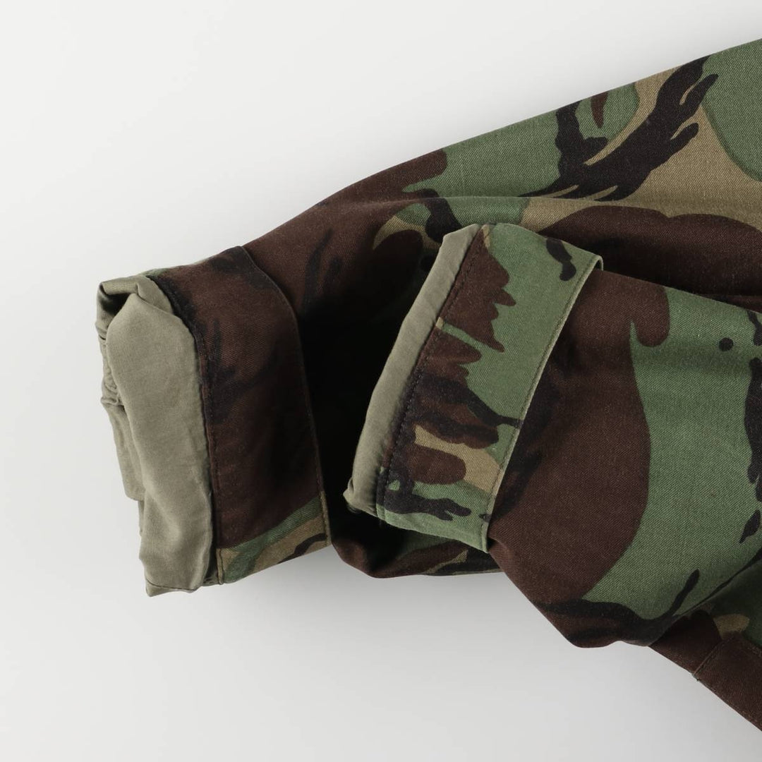 US Military SMOCK COMBAT Camouflage Pattern Woodland Camo Military Combat Jacket, Made in USA, Size 3, Men's L unclear Khaki type Vintage Second Hand