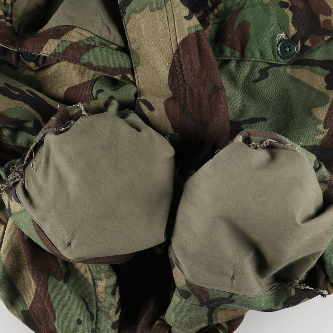 US Military SMOCK COMBAT Camouflage Pattern Woodland Camo Military Combat Jacket, Made in USA, Size 3, Men's L unclear Khaki type Vintage Second Hand