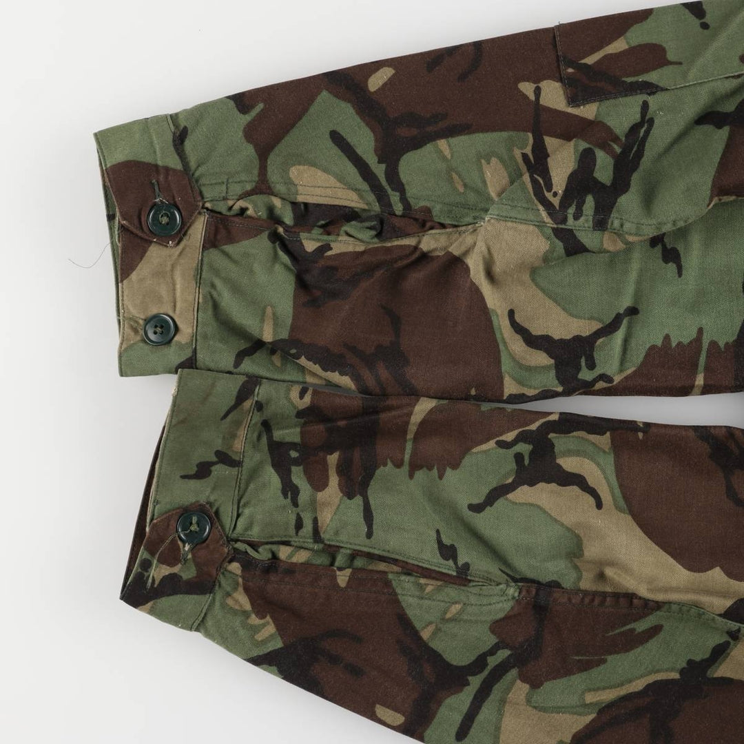 US Military SMOCK COMBAT Camouflage Pattern Woodland Camo Military Combat Jacket, Made in USA, Size 3, Men's L unclear Khaki type Vintage Second Hand