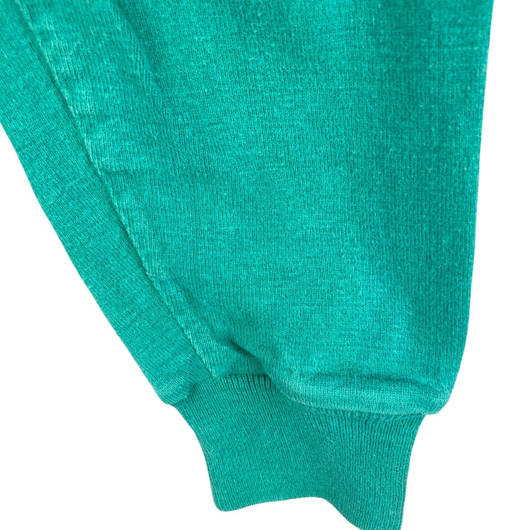 LANDS' END Multi-Border Long Sleeve Rugby Shirt, Men's Size M unclear Emerald green Vintage Second Hand