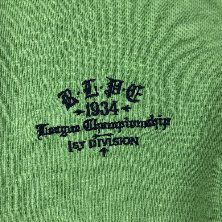 Ralph Lauren POLO by Ralph Lauren CUSTOM FIT long sleeve rugby shirt, men's size L cotton green type Vintage Second Hand