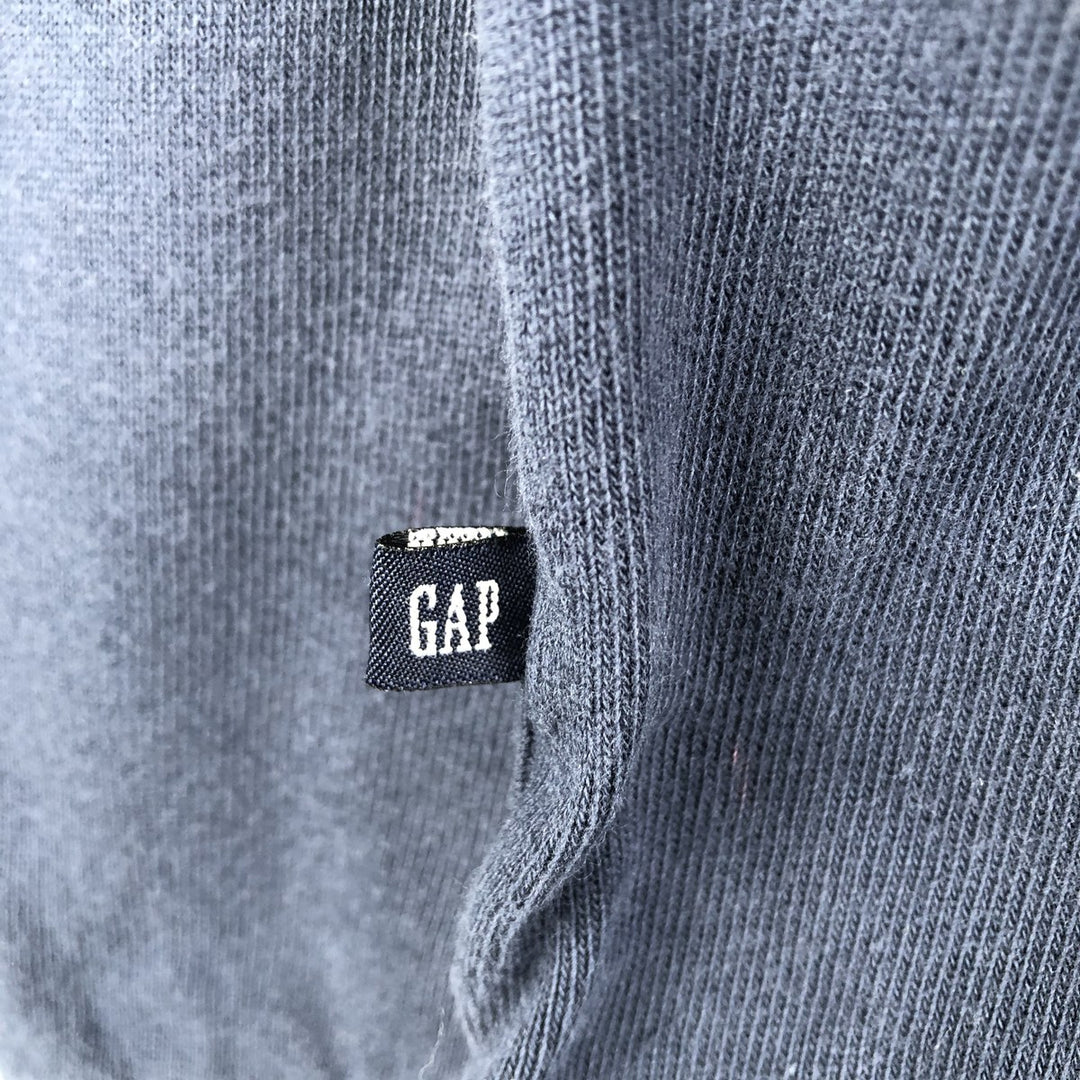 90'S GAP Vintage Long Sleeve Rugby Shirt, Men's Size L cotton navy blue type Vintage Second Hand