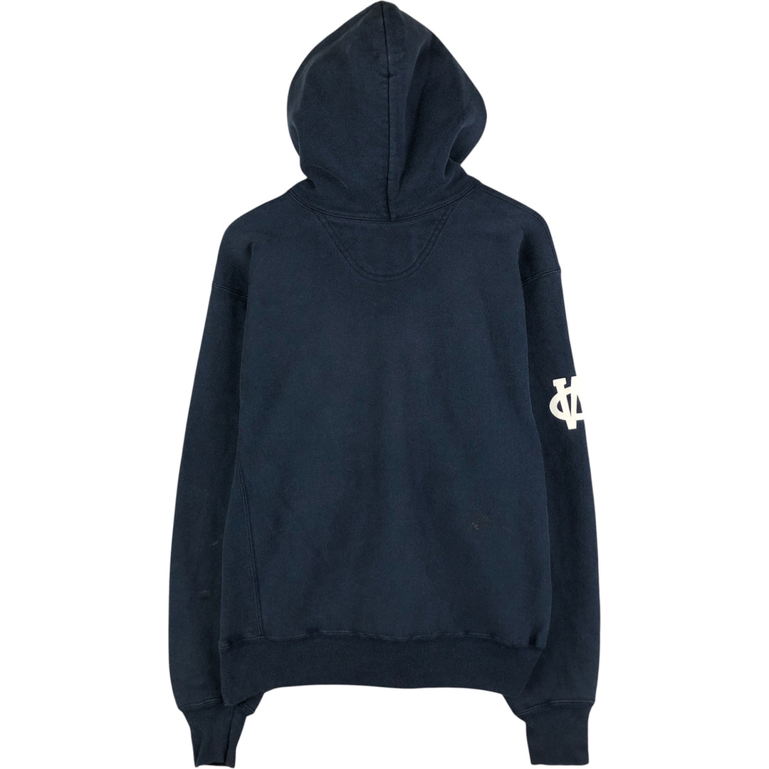 2000'S Champion PREMIUM REVERSE WEAVE Premium Reverse Weave Sweatshirt Pullover Hoodie, Men's Size M unclear navy blue type Vintage Second Hand