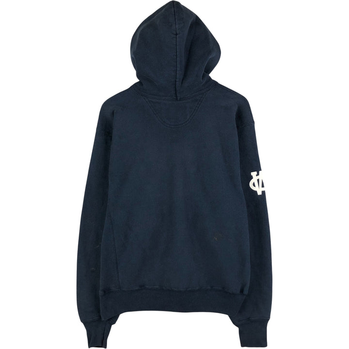 2000'S Champion PREMIUM REVERSE WEAVE Premium Reverse Weave Sweatshirt Pullover Hoodie, Men's Size M unclear navy blue type Vintage Second Hand