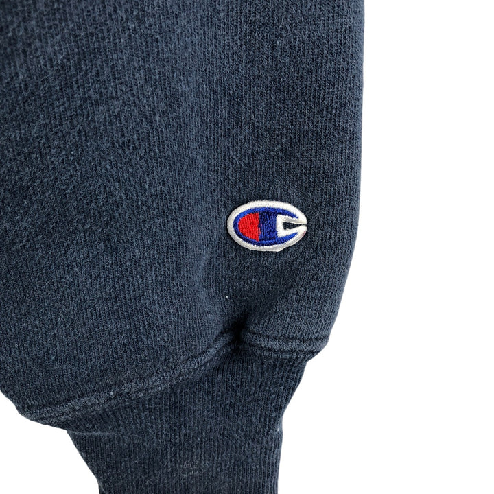 2000'S Champion PREMIUM REVERSE WEAVE Premium Reverse Weave Sweatshirt Pullover Hoodie, Men's Size M unclear navy blue type Vintage Second Hand