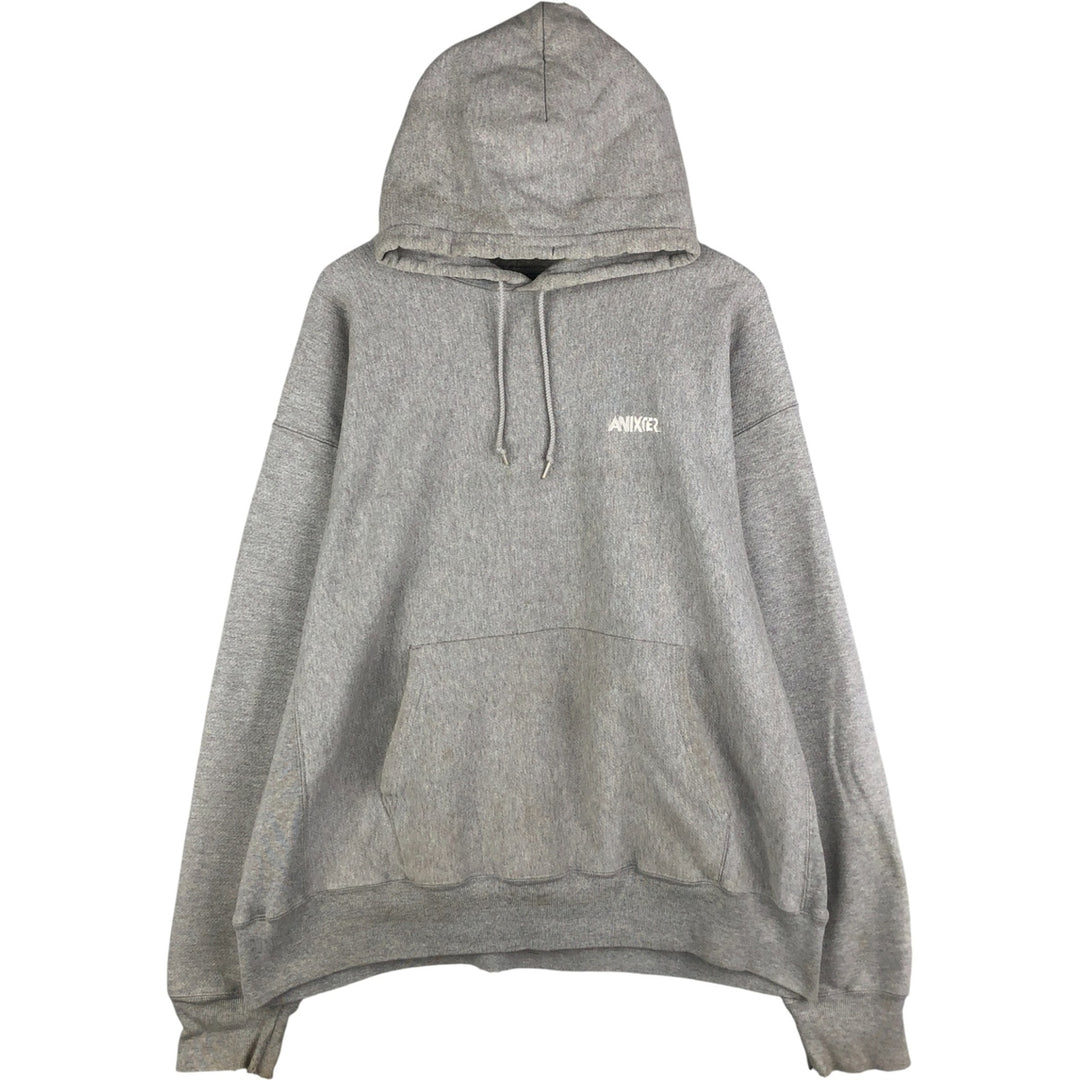2000'S Champion Premium Reverse Weave ANIXTER Advertising Sweat Pullover Hoodie cotton gray type Vintage Second Hand