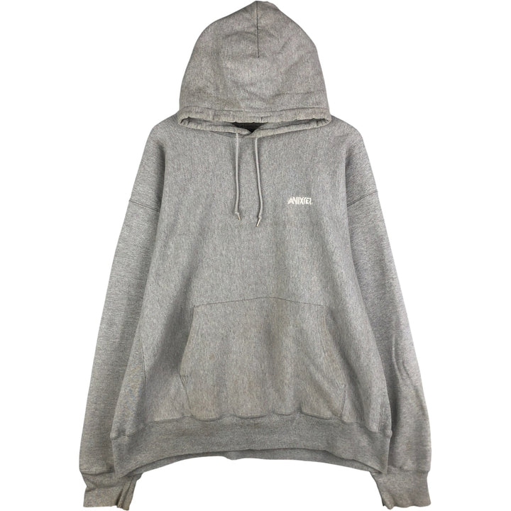 2000'S Champion Premium Reverse Weave ANIXTER Advertising Sweat Pullover Hoodie cotton gray type Vintage Second Hand