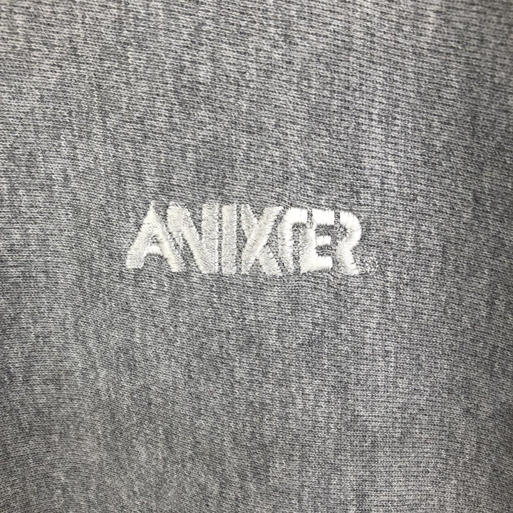 2000'S Champion Premium Reverse Weave ANIXTER Advertising Sweat Pullover Hoodie cotton gray type Vintage Second Hand