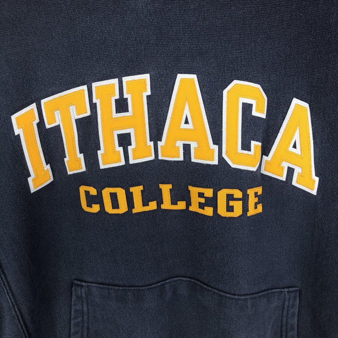 2000'S Champion Original Reverse Weave College Pullover Hoodie, Men's Size Small cotton navy blue type Vintage Second Hand