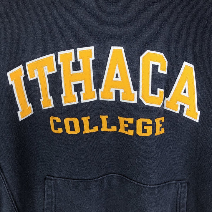2000'S Champion Original Reverse Weave College Pullover Hoodie, Men's Size Small cotton navy blue type Vintage Second Hand