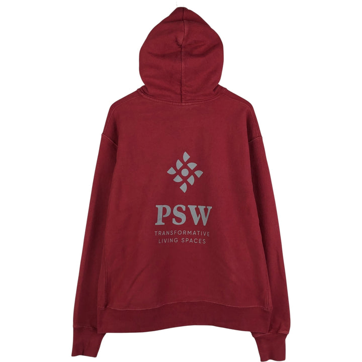 Champion Reverse Weave PSW Advertising Pullover Hoodie, Men's XL cotton burgundy type Vintage Second Hand
