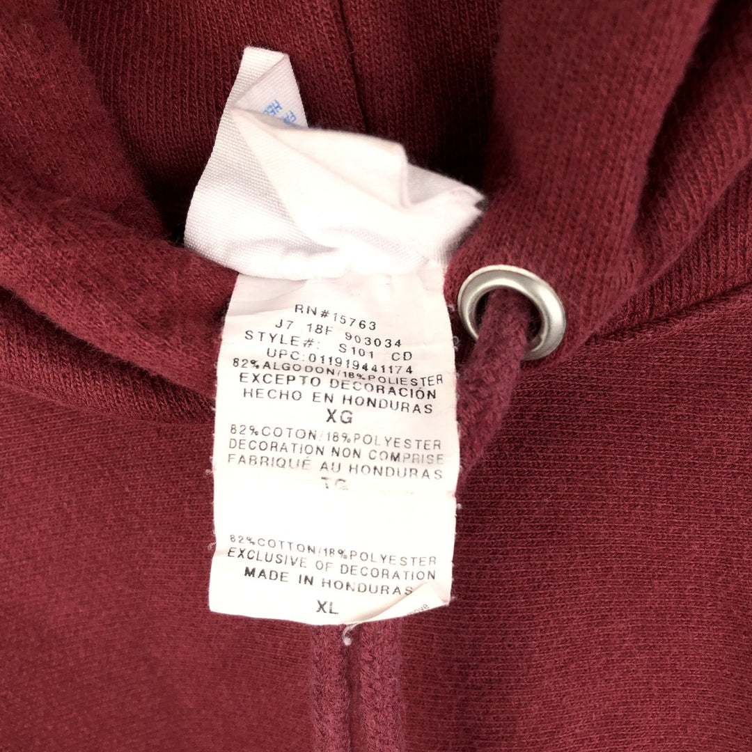 Champion Reverse Weave PSW Advertising Pullover Hoodie, Men's XL cotton burgundy type Vintage Second Hand