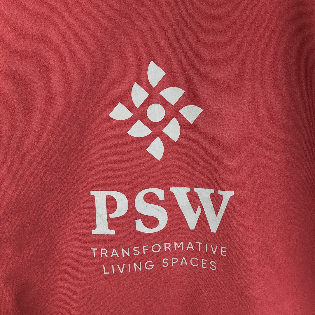 Champion Reverse Weave PSW Advertising Pullover Hoodie, Men's XL cotton burgundy type Vintage Second Hand