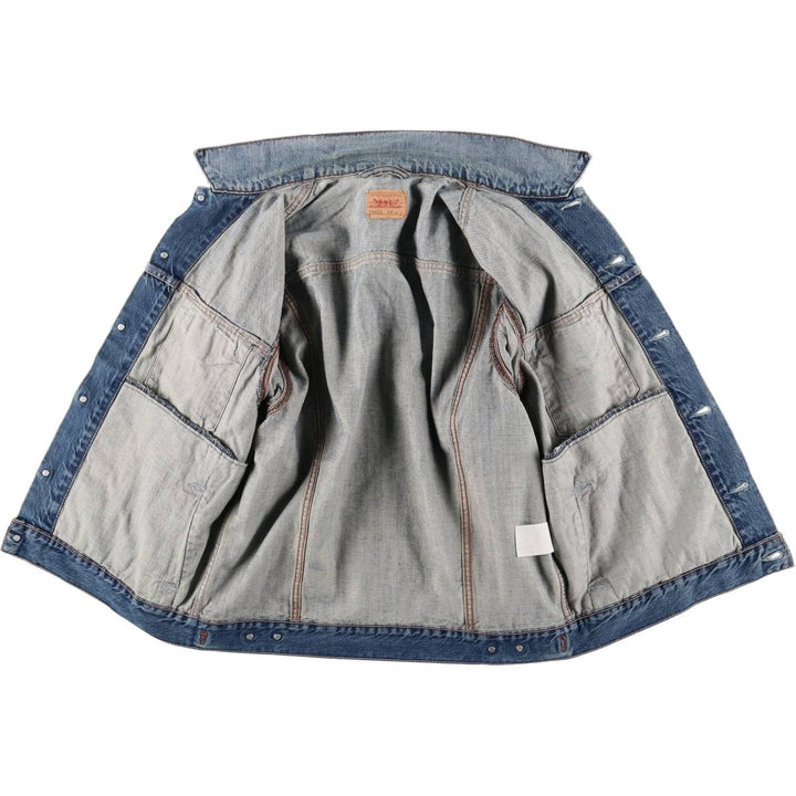 Levi's 70550-04 Euro Model Denim Jacket, Men's Size L cotton blue type Vintage Second Hand