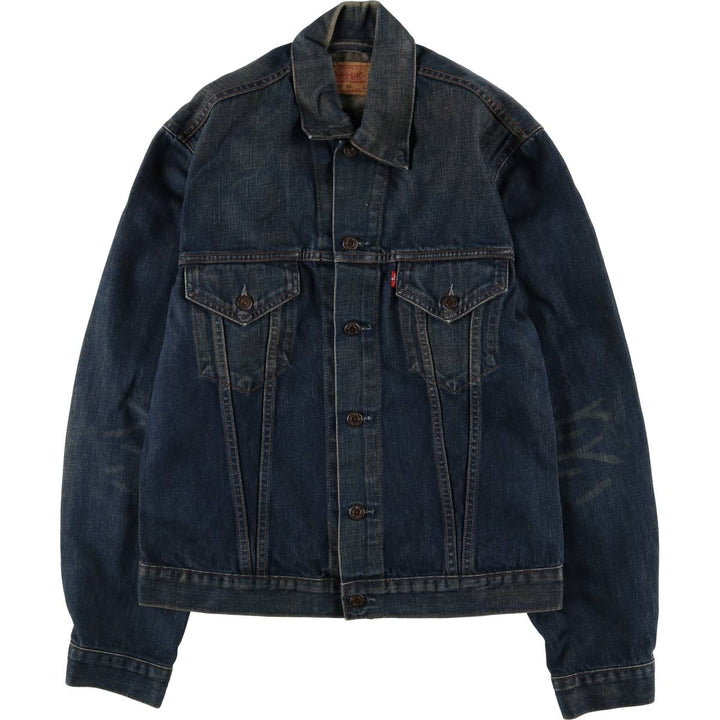 Levi's 70500-04 Euro Model Denim Jacket, Men's Size L cotton navy blue type Vintage Second Hand